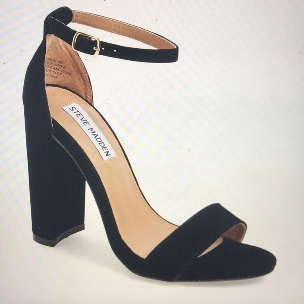 STEVE MADDEN CARRSON SANDAL (Black) (Size 7)